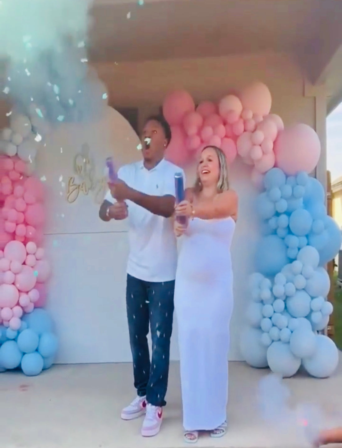 12" Gender Reveal Confetti Powder Cannons