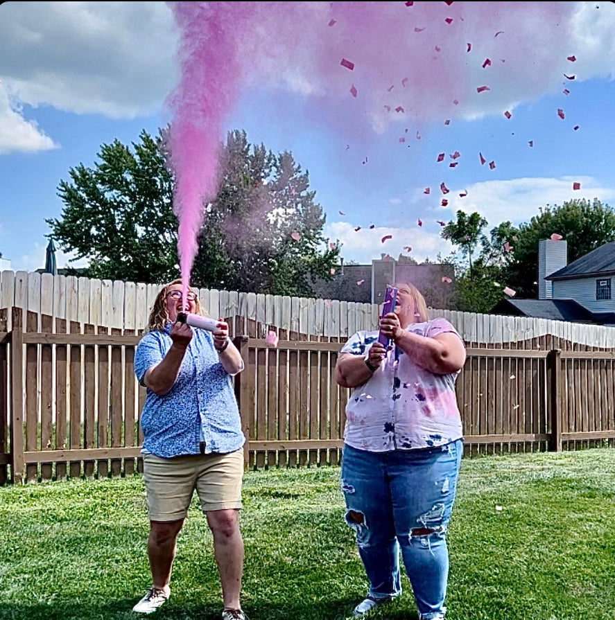 Two Pack Gender Reveal SMALL Fire Extinguisher/Color Blaster
